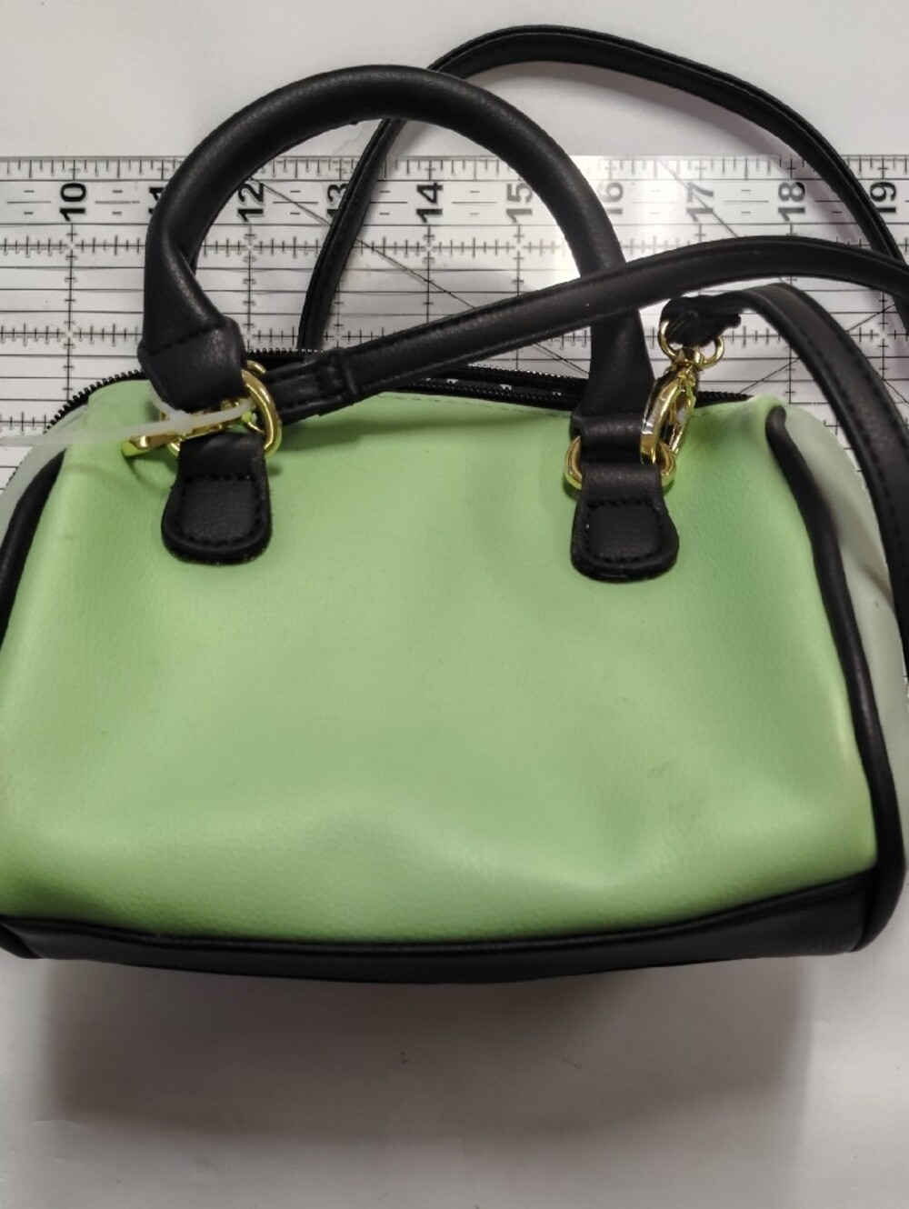 Betsey Johnson Mint Green and White Cat Face Mini Satchel - Picture 2 of 5